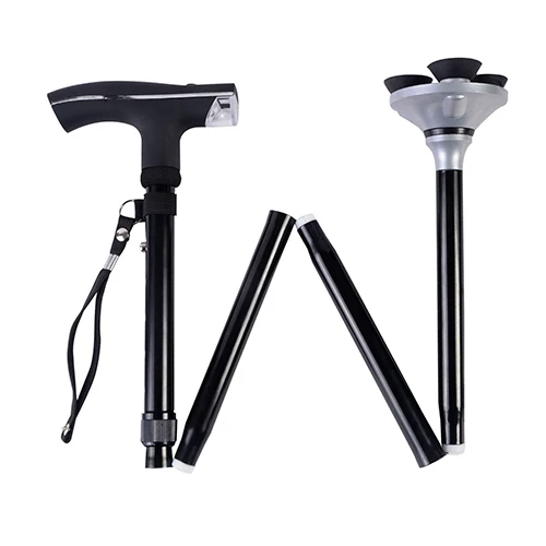 Bastón Ortopédico Plegable + Luz Led
