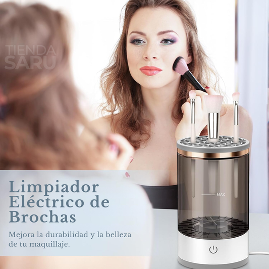 DivineBrush™ - Limpiador Eléctrico de Brochas de Maquillaje - Limpia hasta 6 Brochas a la vez